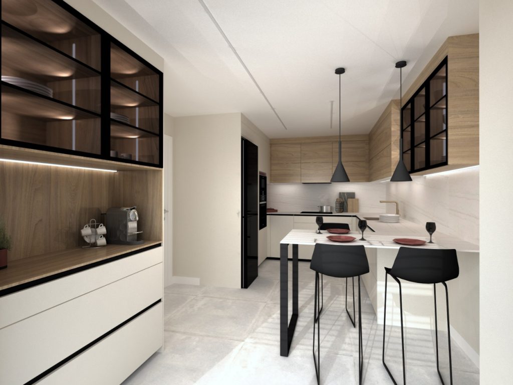 Desayunador: la clave en cocinas modernas 2025 14 desayunador