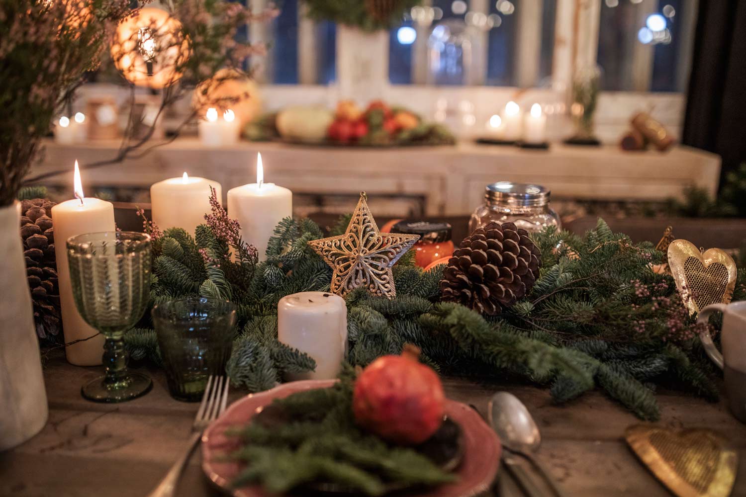 Centro mesa vintage Navidad