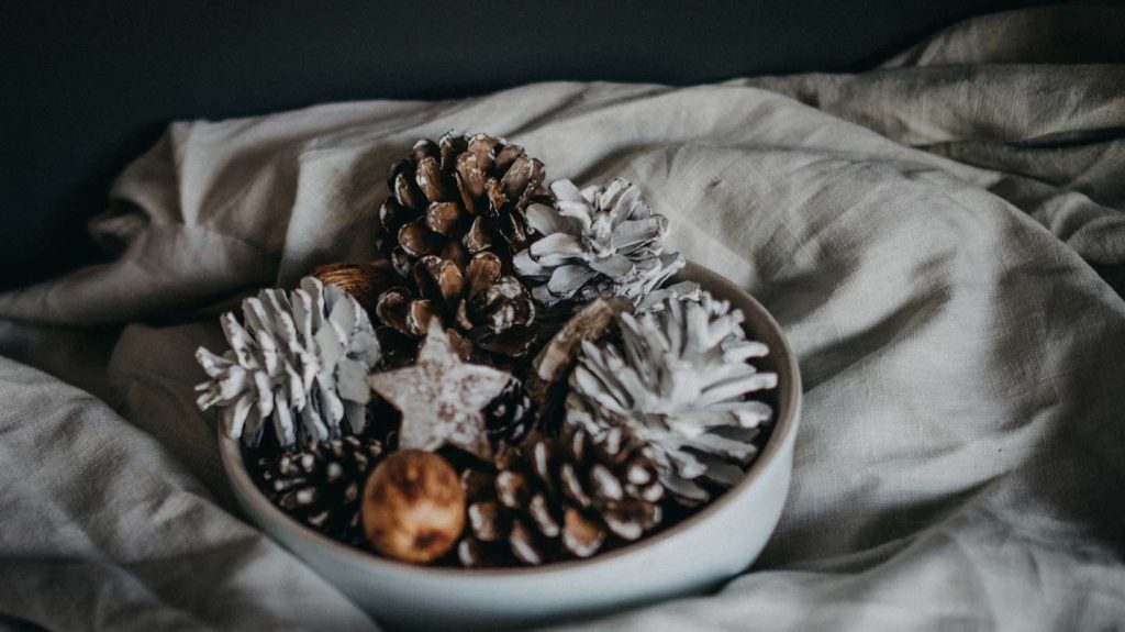 decoracion frutos pintados