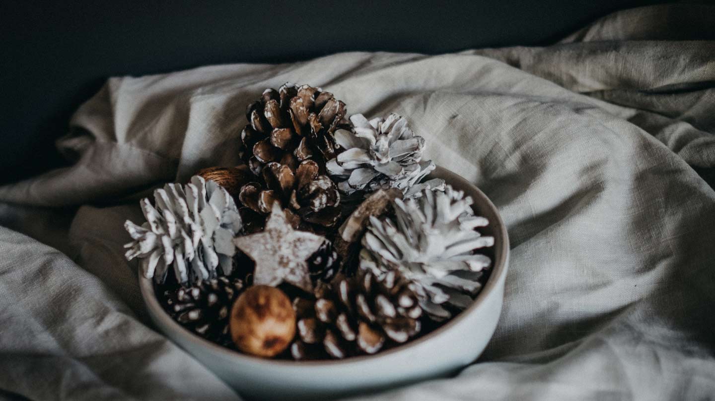 decoracion frutos pintados