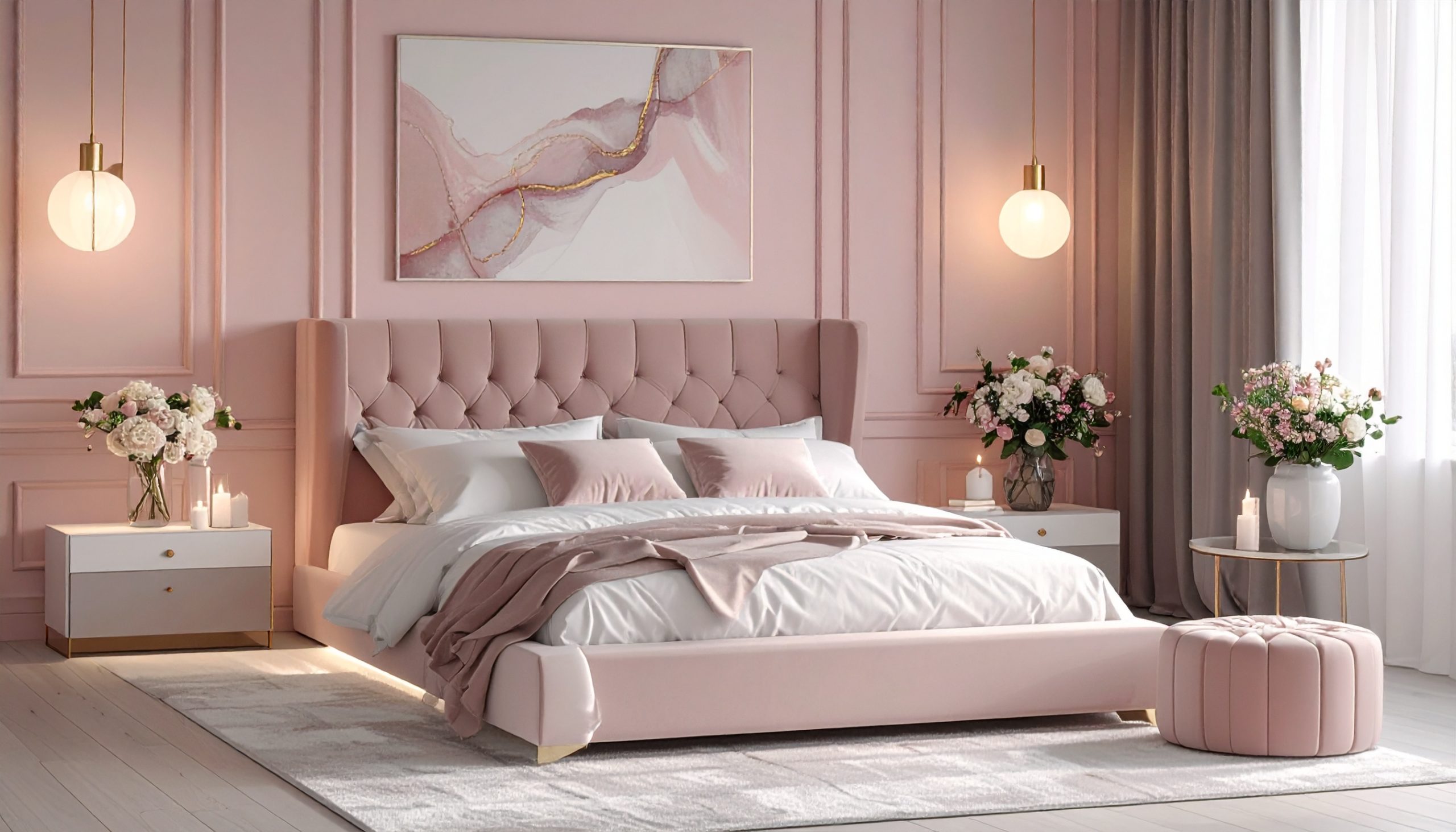 Firefly Habitacion estilo Romantico Moderno – Sensualidad suave y diseno actual Paleta suave 607097 scaled