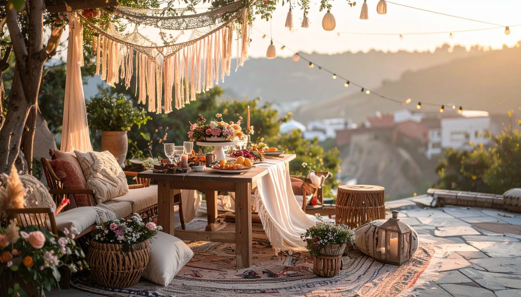 Firefly decoracion de cumpleanos estilo Boho chic para exteriores o terrazas. 582108