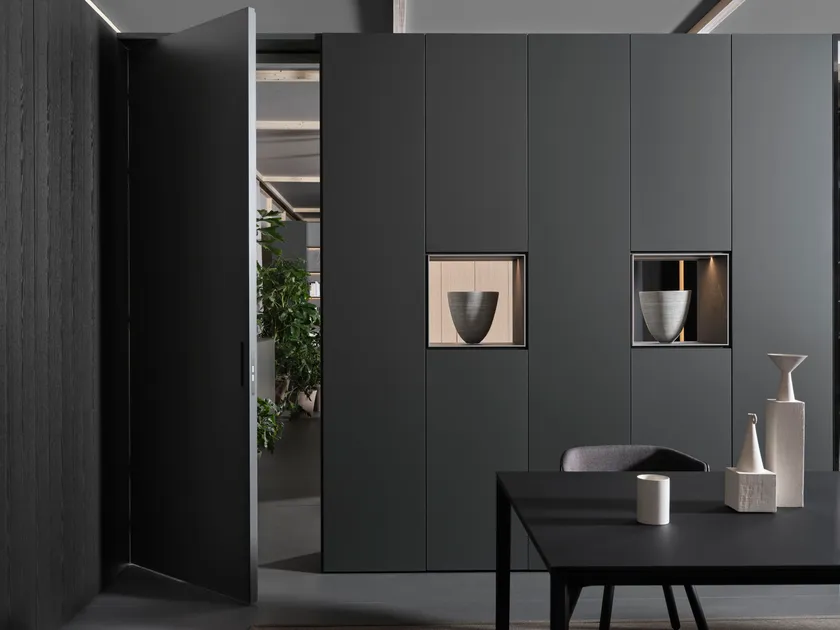 Sistema Architype de Caccaro: divide espacios sin romper el diseño 8 puertas enrasadas