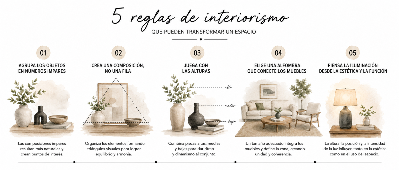 Indice 5 reglas de interiorismo